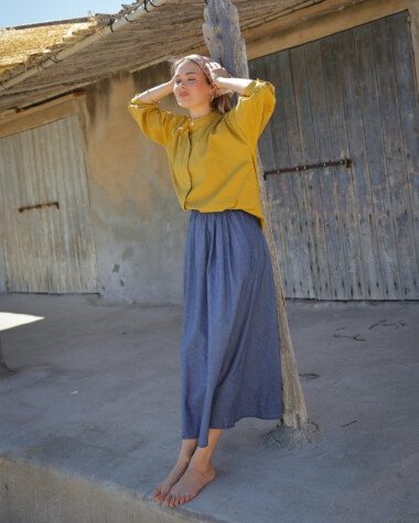 Jupe Molly – Chambray bleu