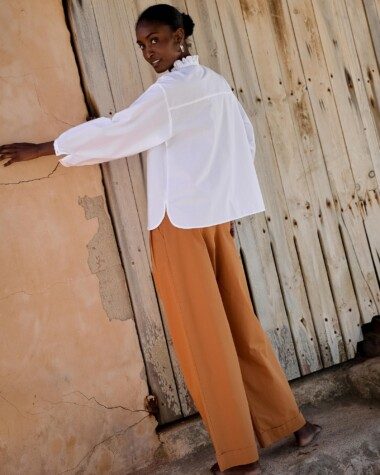 Pantalon Georges – Popeline de coton cuba