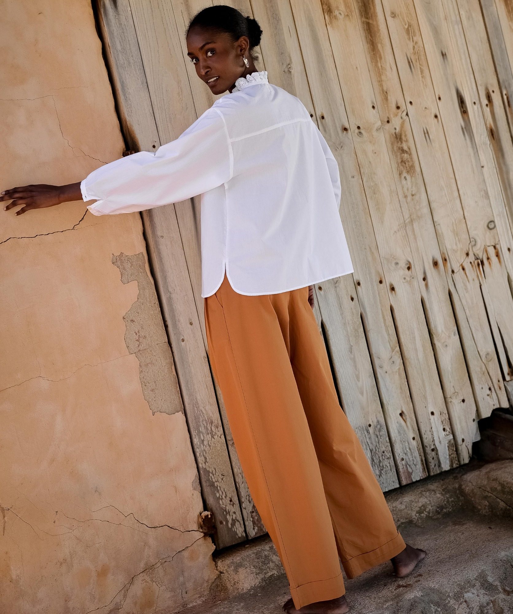 Pantalon Georges – Popeline de coton cuba