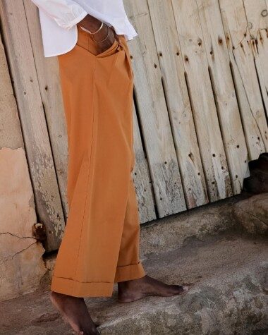 Pantalon Georges – Popeline de coton cuba