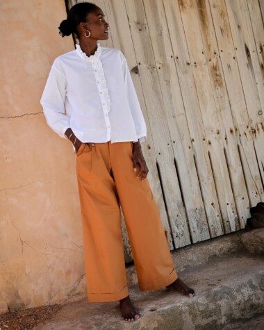 Pantalon Georges – Popeline de coton cuba