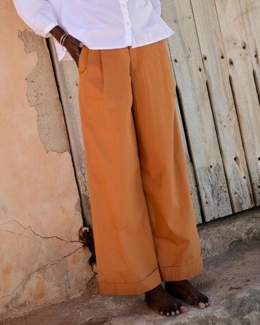 Pantalon Georges – Popeline de coton cuba