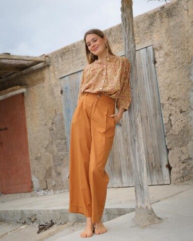 Pantalon Georges – Popeline de coton cuba