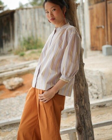 Pantalon Georges – Popeline de coton cuba