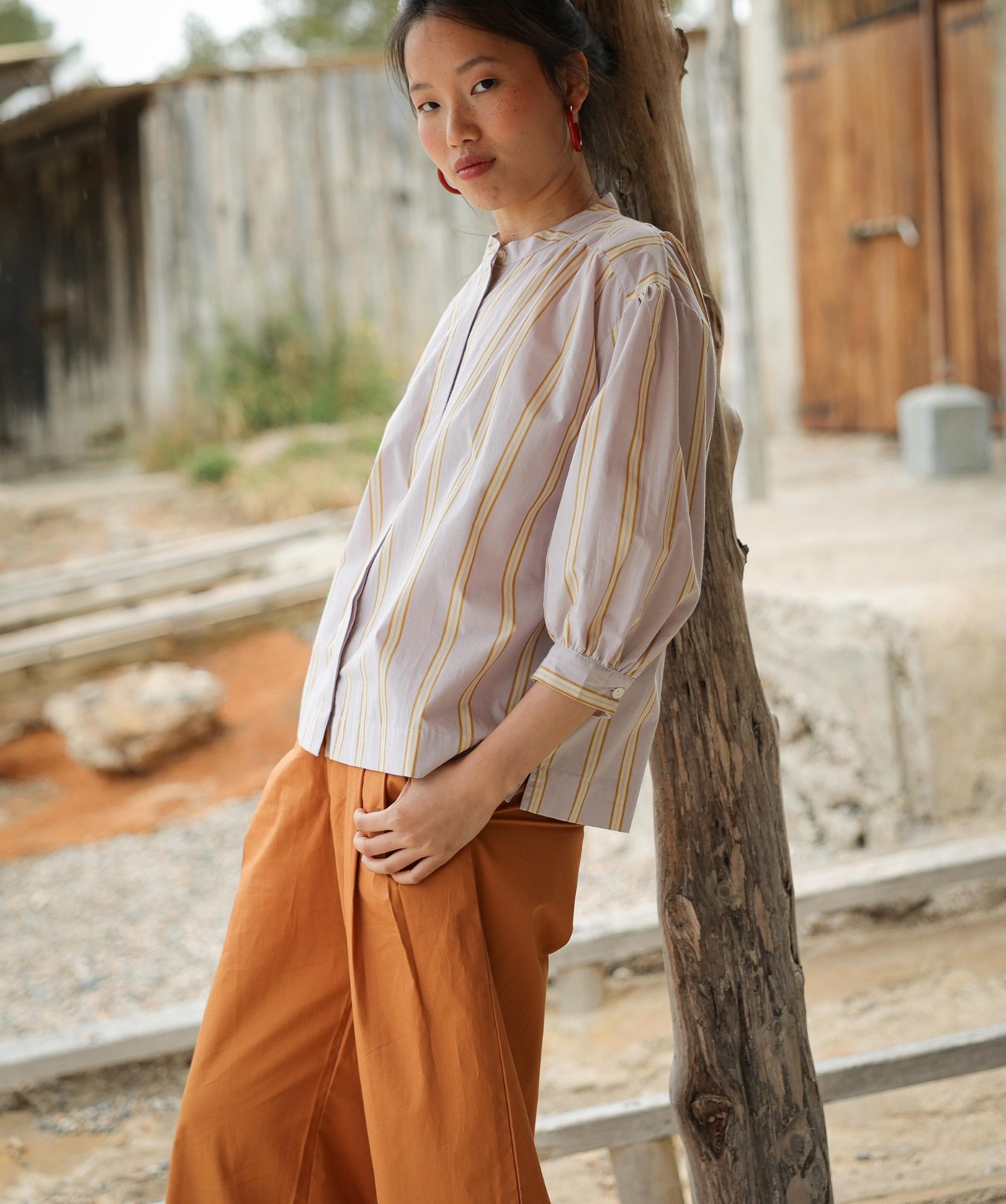 Pantalon Georges – Popeline de coton cuba