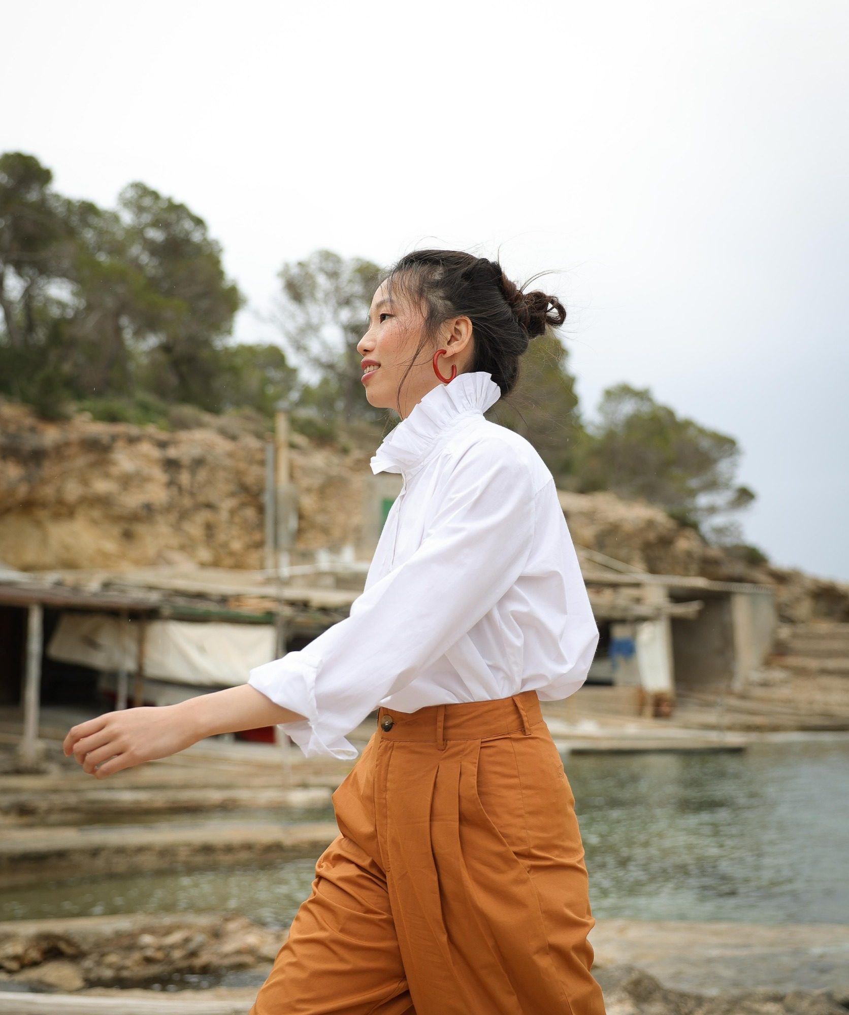 Pantalon Georges – Popeline de coton cuba