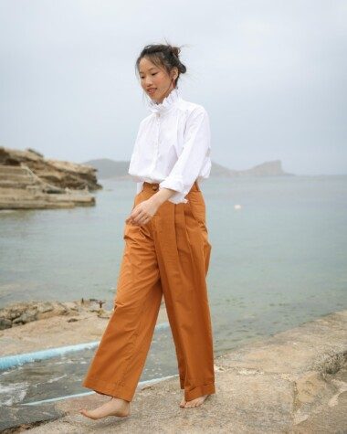 Pantalon Georges – Popeline de coton cuba