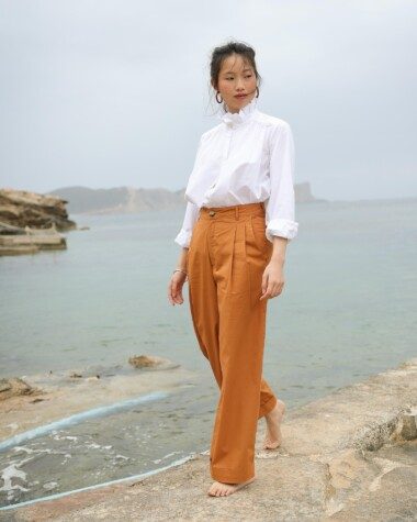 Pantalon Georges – Popeline de coton cuba