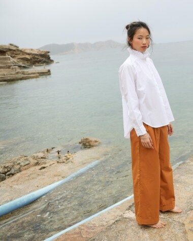 Pantalon Georges – Popeline de coton cuba