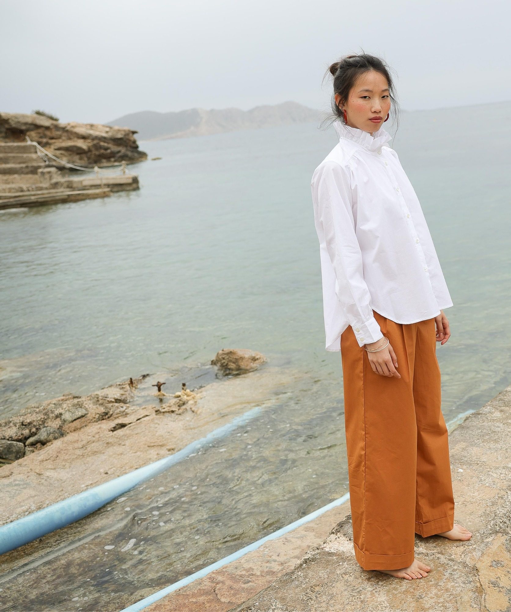 Pantalon Georges – Popeline de coton cuba