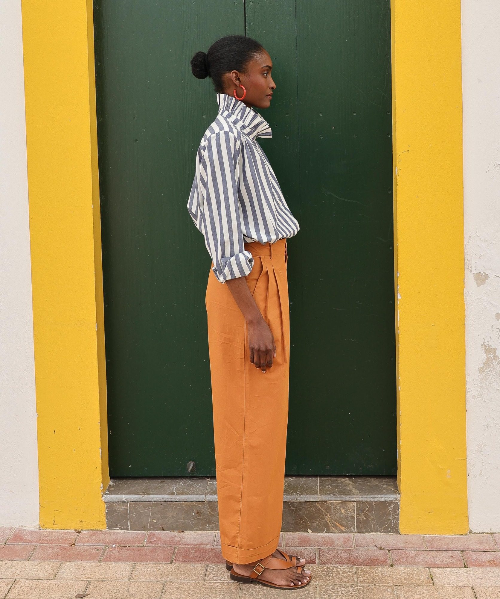 Pantalon Georges – Popeline de coton cuba
