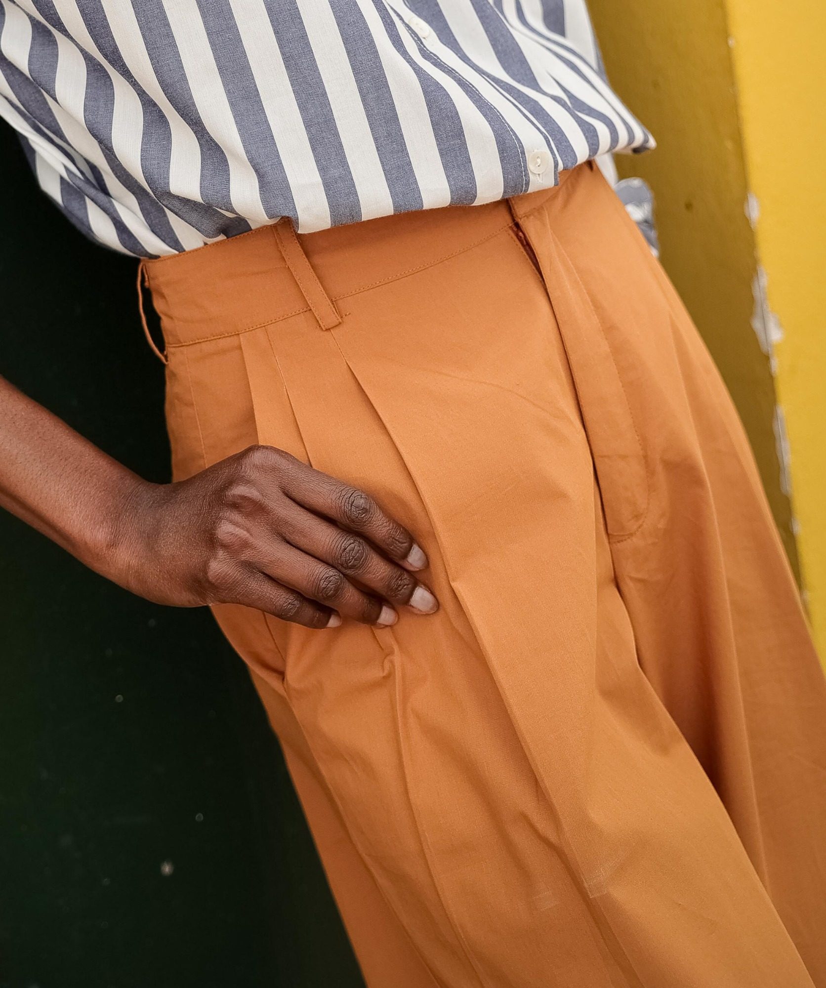 Pantalon Georges – Popeline de coton cuba