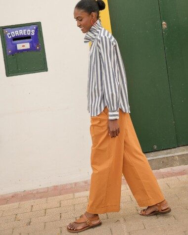 Pantalon Georges – Popeline de coton cuba
