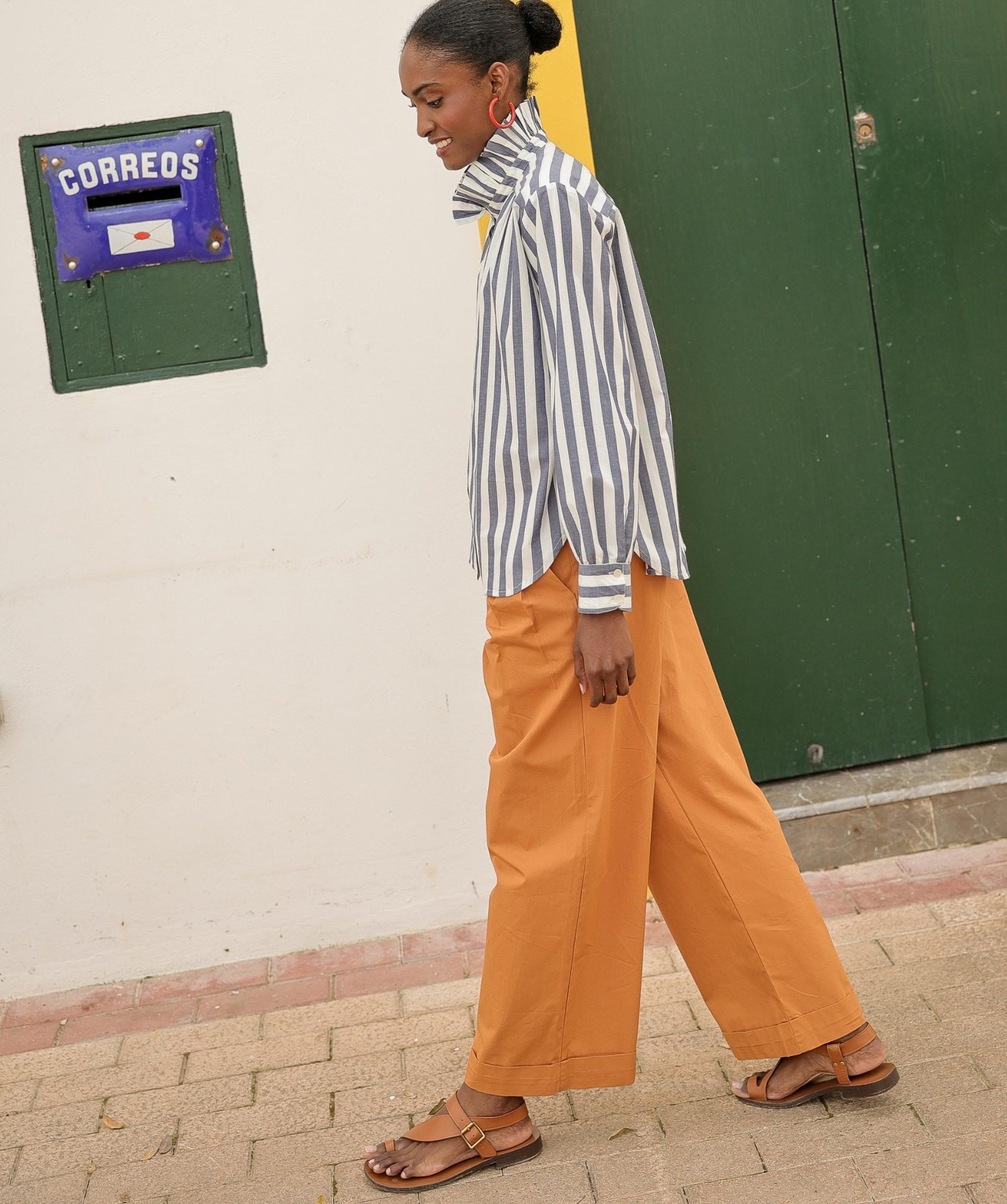 Pantalon Georges – Popeline de coton cuba