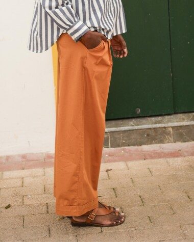 Pantalon Georges – Popeline de coton cuba