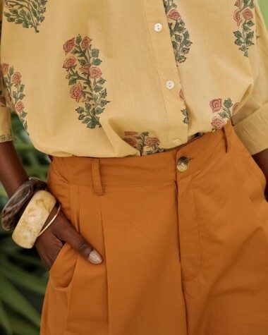 Pantalon Georges – Popeline de coton cuba