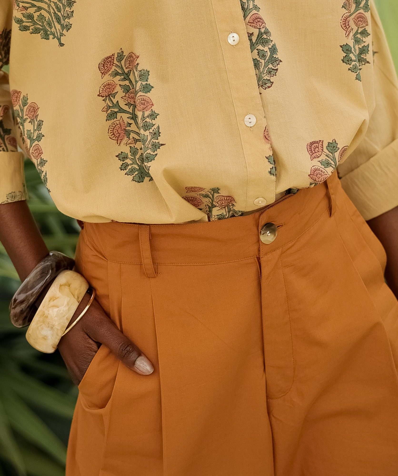 Pantalon Georges – Popeline de coton cuba
