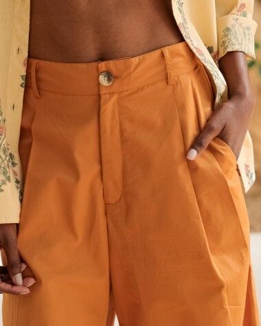 Pantalon Georges – Popeline de coton cuba