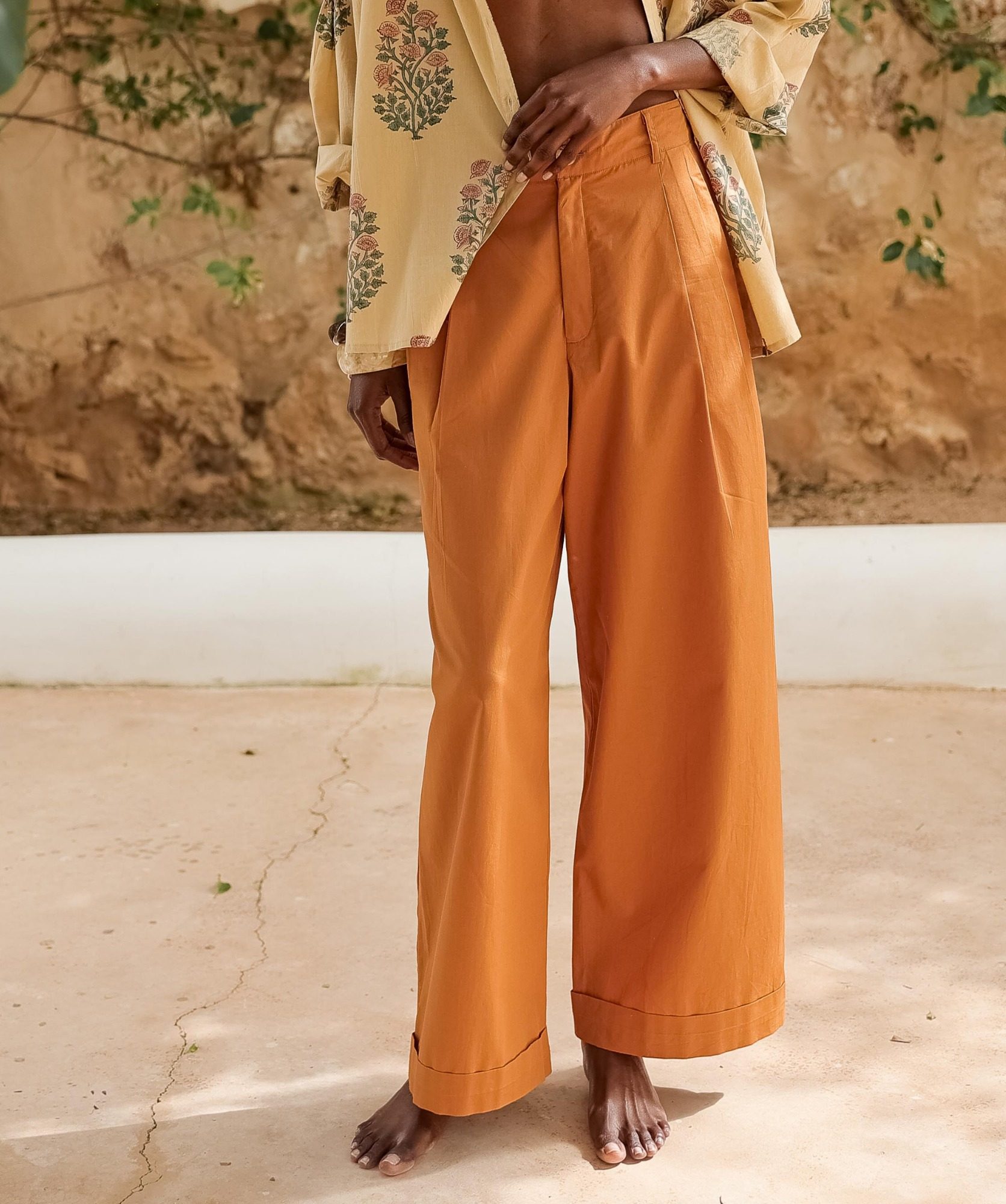 Pantalon Georges – Popeline de coton cuba