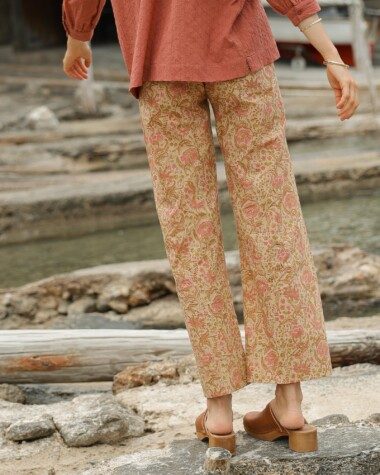 Pantalon Maho – Imprimé Block-print Agra