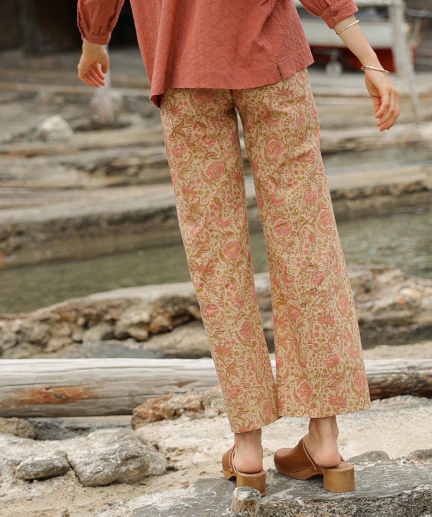 Pantalon Maho – Imprimé Block-print Agra