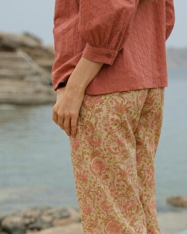 Pantalon Maho – Imprimé Block-print Agra