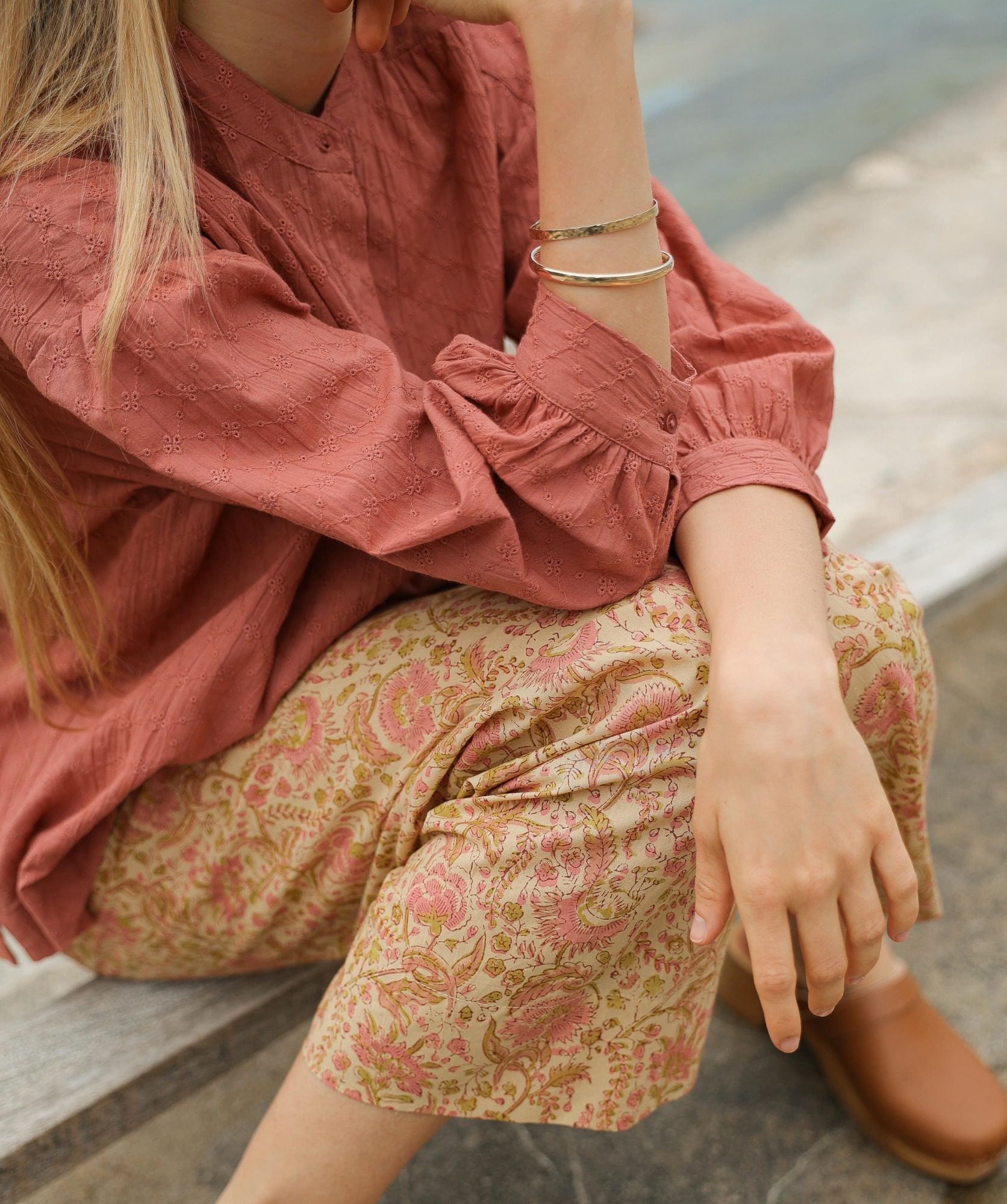 Pantalon Maho – Imprimé Block-print Agra
