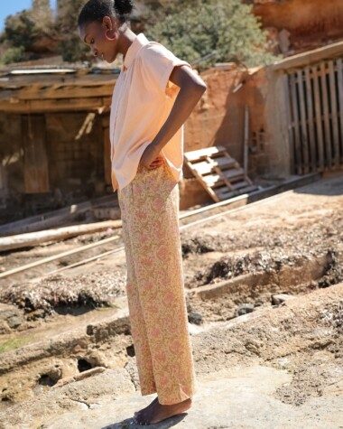 Pantalon Maho – Imprimé Block-print Agra