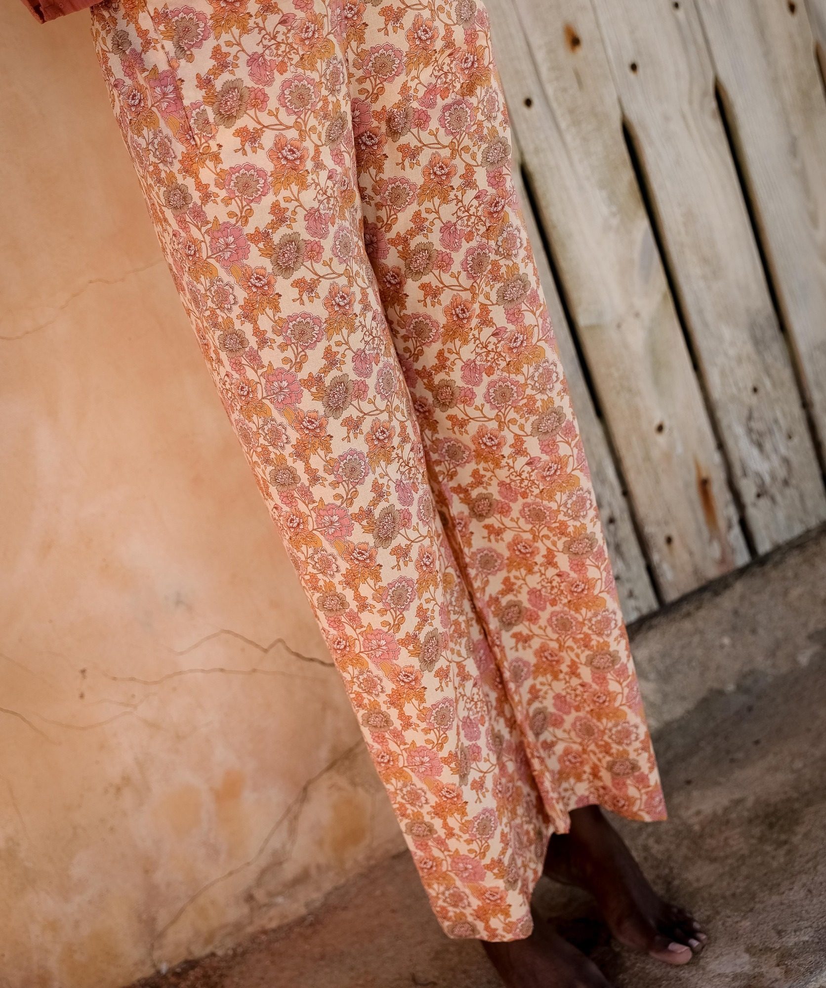 Pantalon Maho – Imprimé Antoinette Rose
