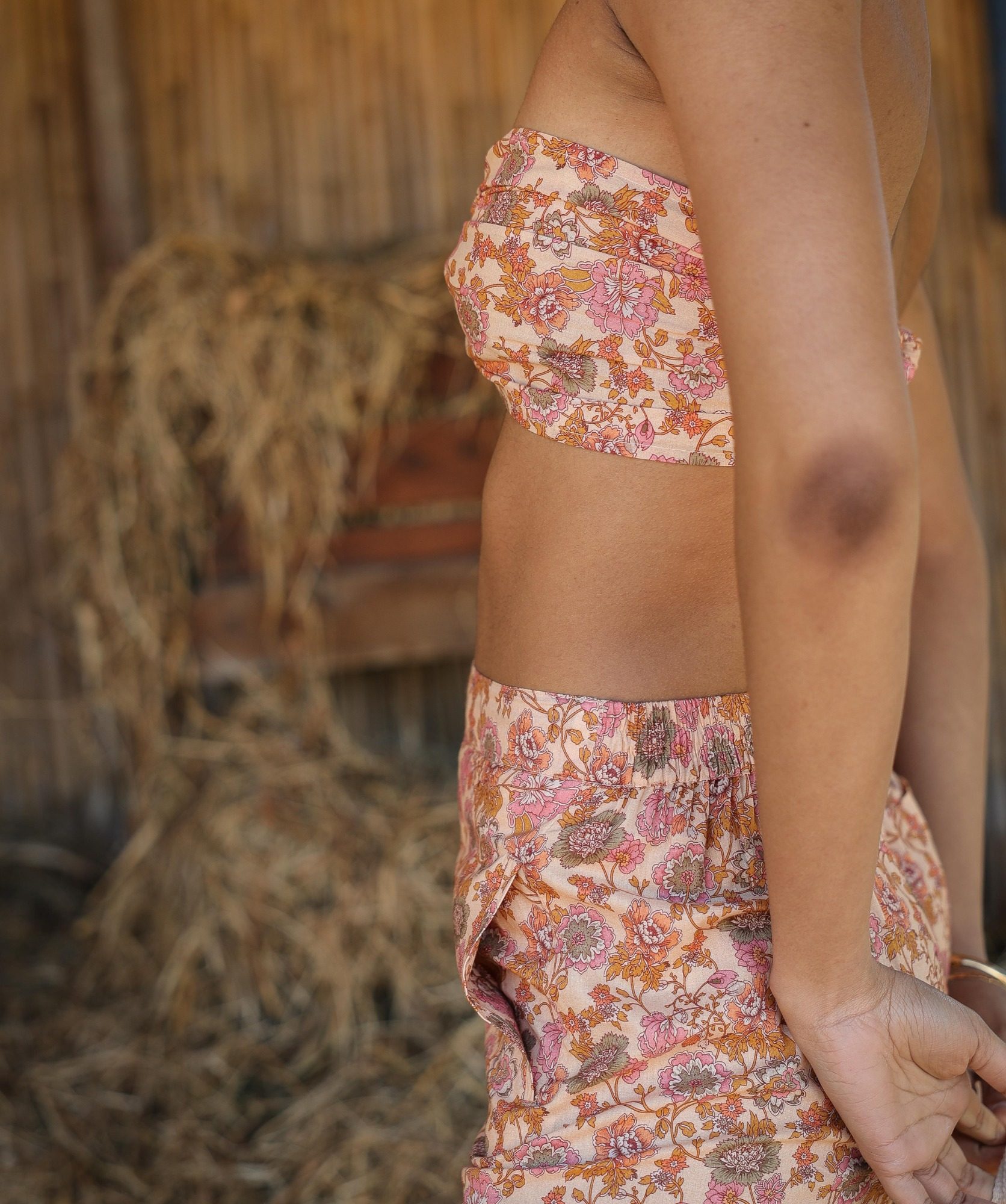 Pantalon Maho – Imprimé Antoinette Rose