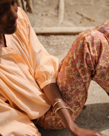 Pantalon Maho – Imprimé Antoinette Rose