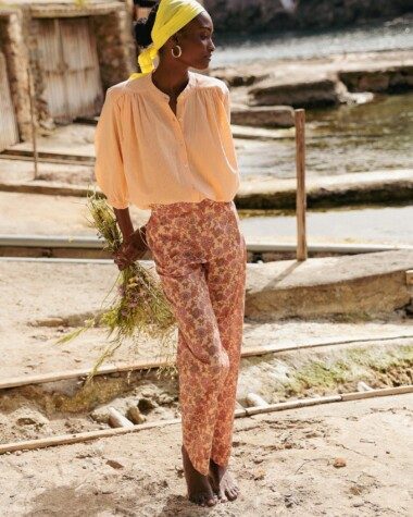 Pantalon Maho – Imprimé Antoinette Rose