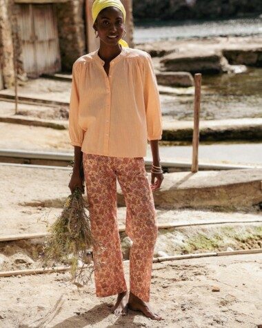 Pantalon Maho – Imprimé Antoinette Rose