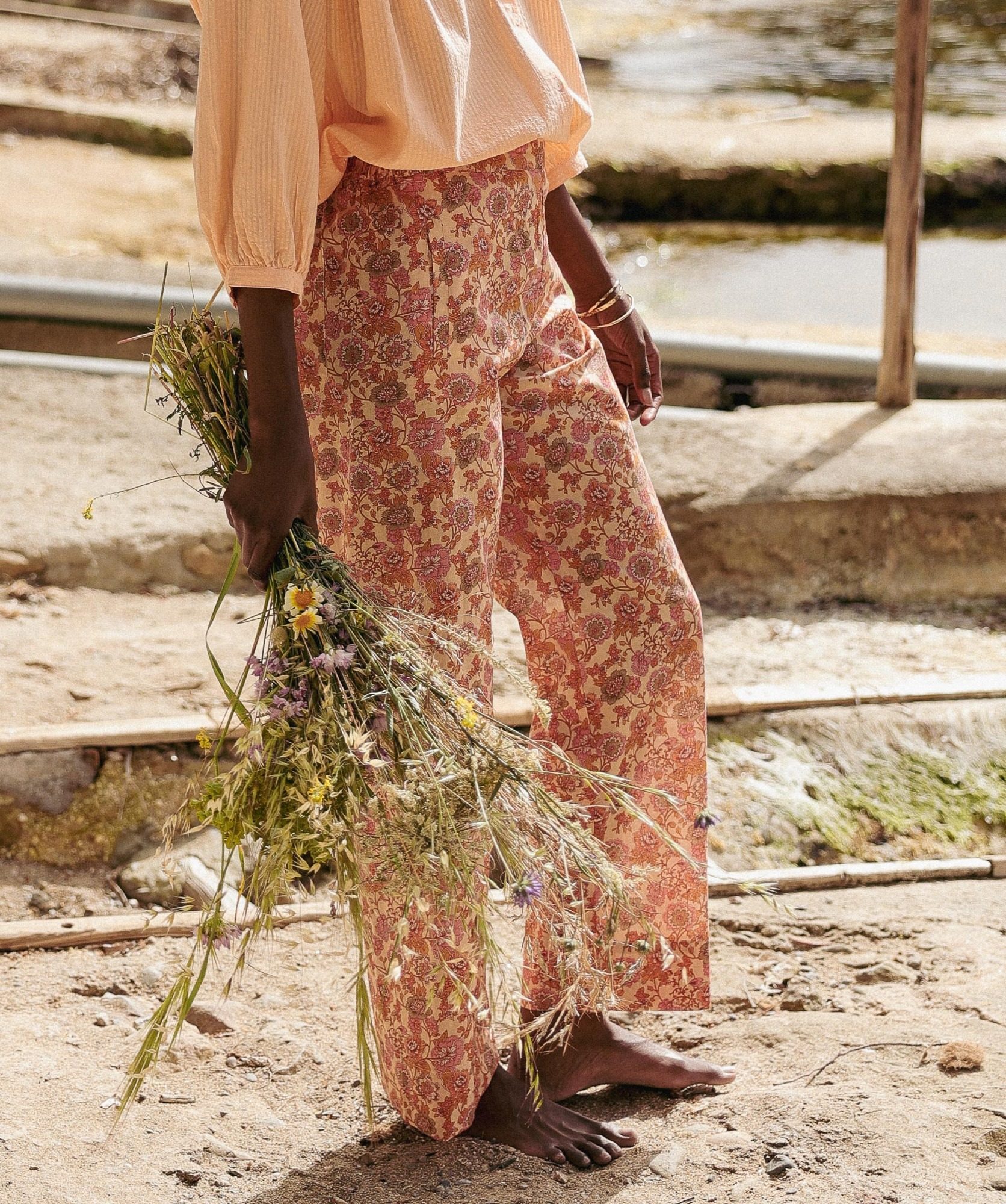 Pantalon Maho – Imprimé Antoinette Rose