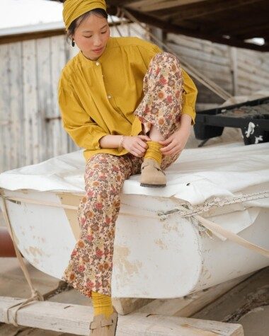 Pantalon Maho – Imprimé Antoinette Terracotta