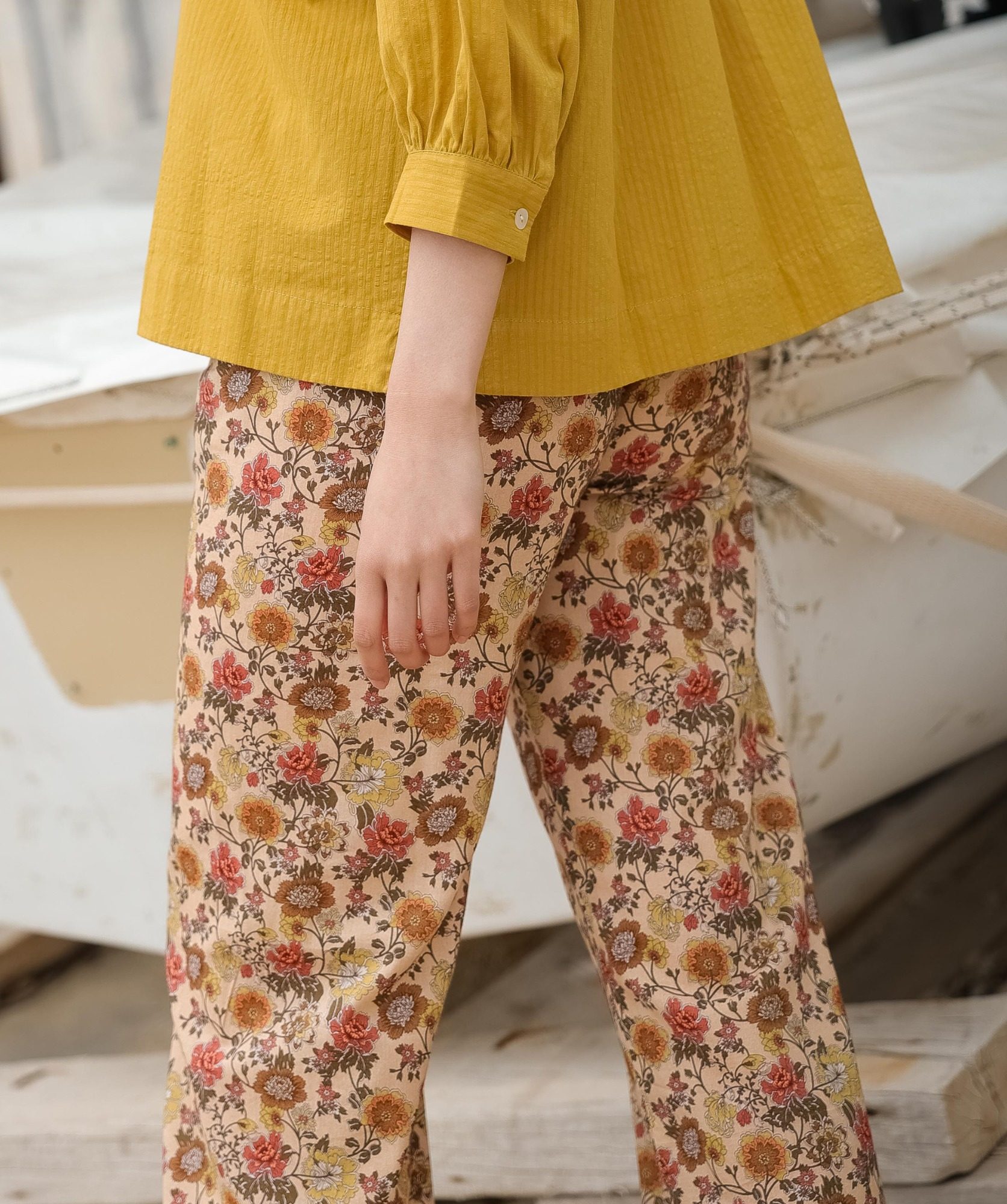 Pantalon Maho – Imprimé Antoinette Terracotta
