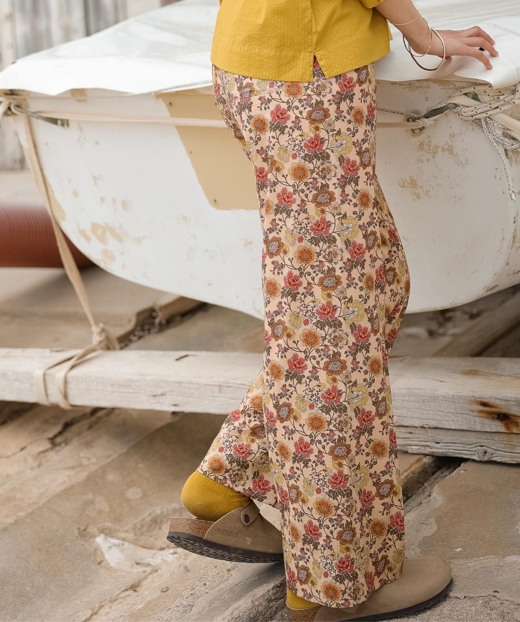 Pantalon Maho – Imprimé Antoinette Terracotta