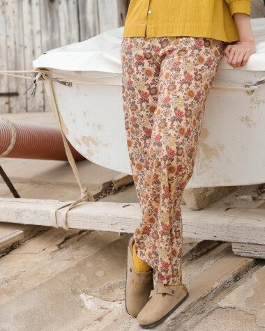 Pantalon Maho – Imprimé Antoinette Terracotta