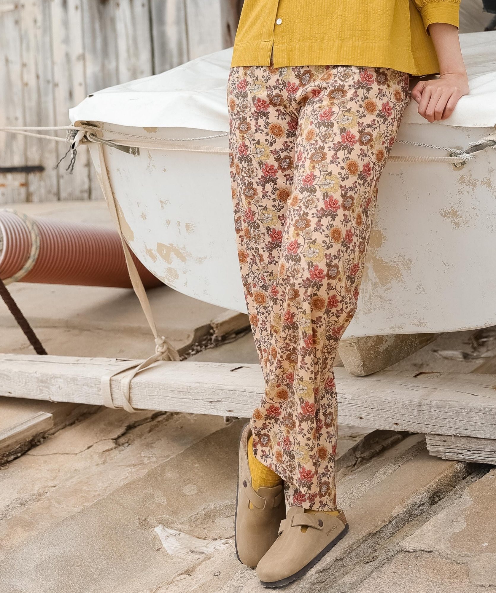 Pantalon Maho – Imprimé Antoinette Terracotta