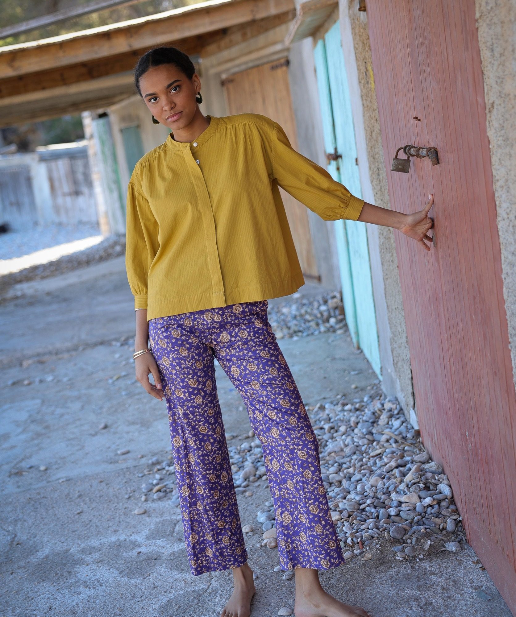 Pantalon Maho – Imprimé Smith Purple