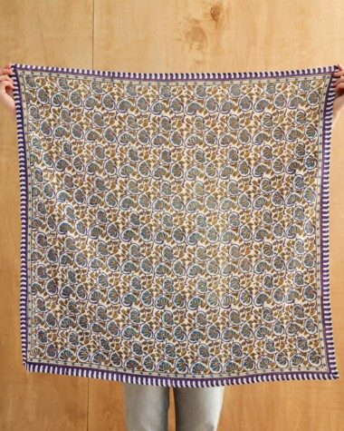 Foulard grand format – Henley Bleu Maharadja