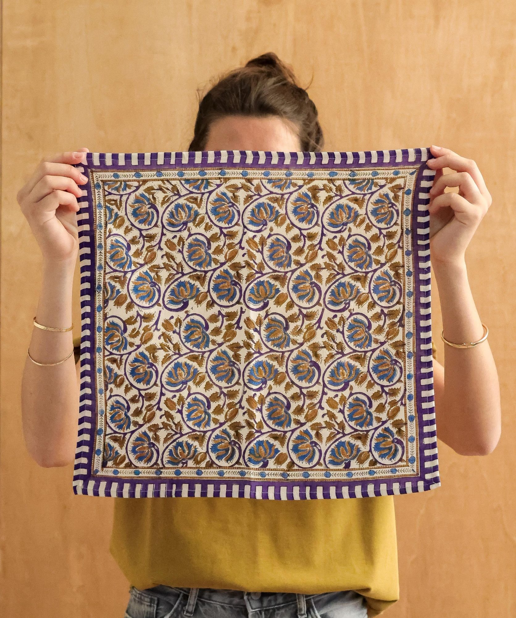 Foulard petit format – Henley Bleu Maharadja