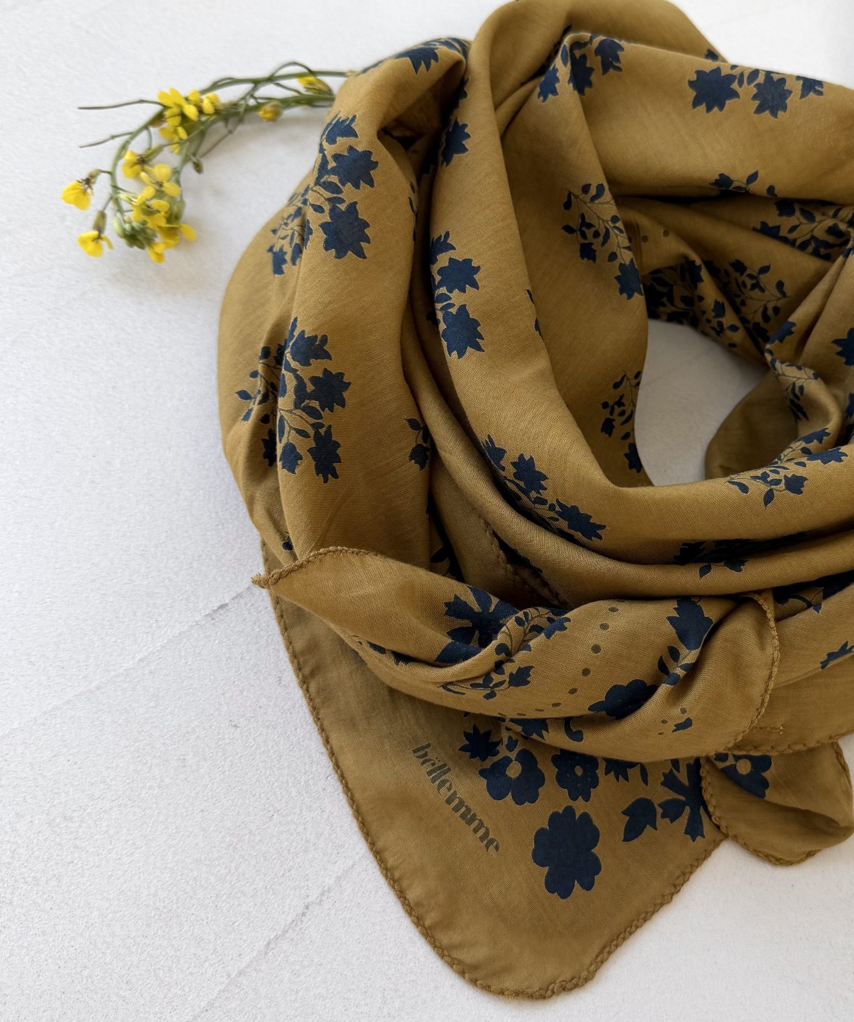 Foulard grand format – Ginger Mordoré