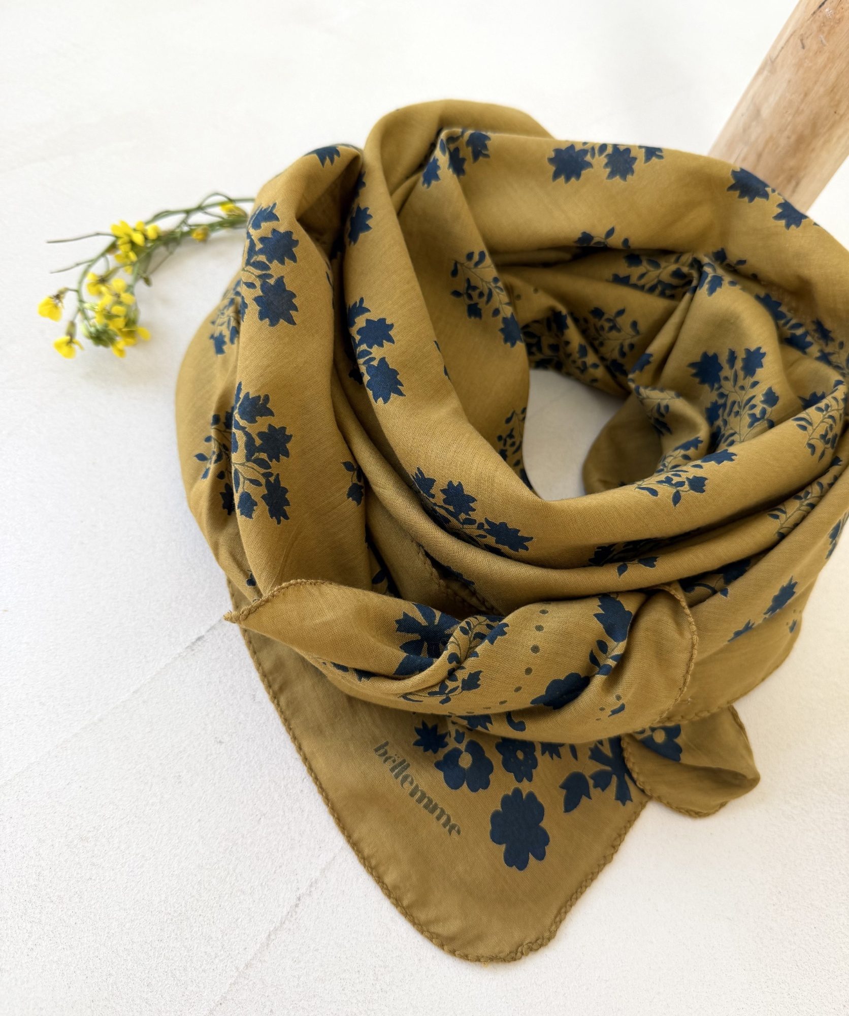 Foulard grand format – Ginger Mordoré