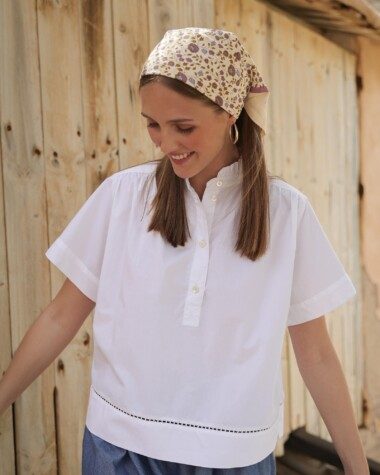 Foulard petit format – Rosa Violette
