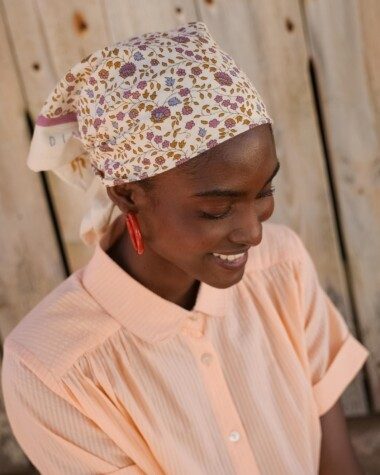 Foulard petit format – Rosa Violette