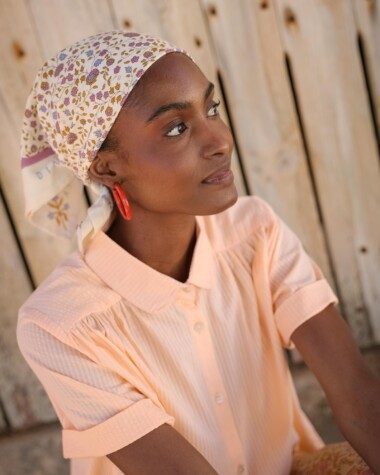 Foulard petit format – Rosa Violette