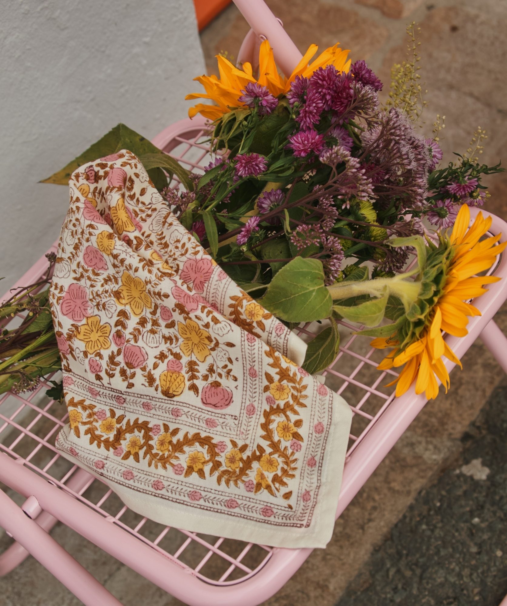 Foulard petit format – Ellis Mimosa