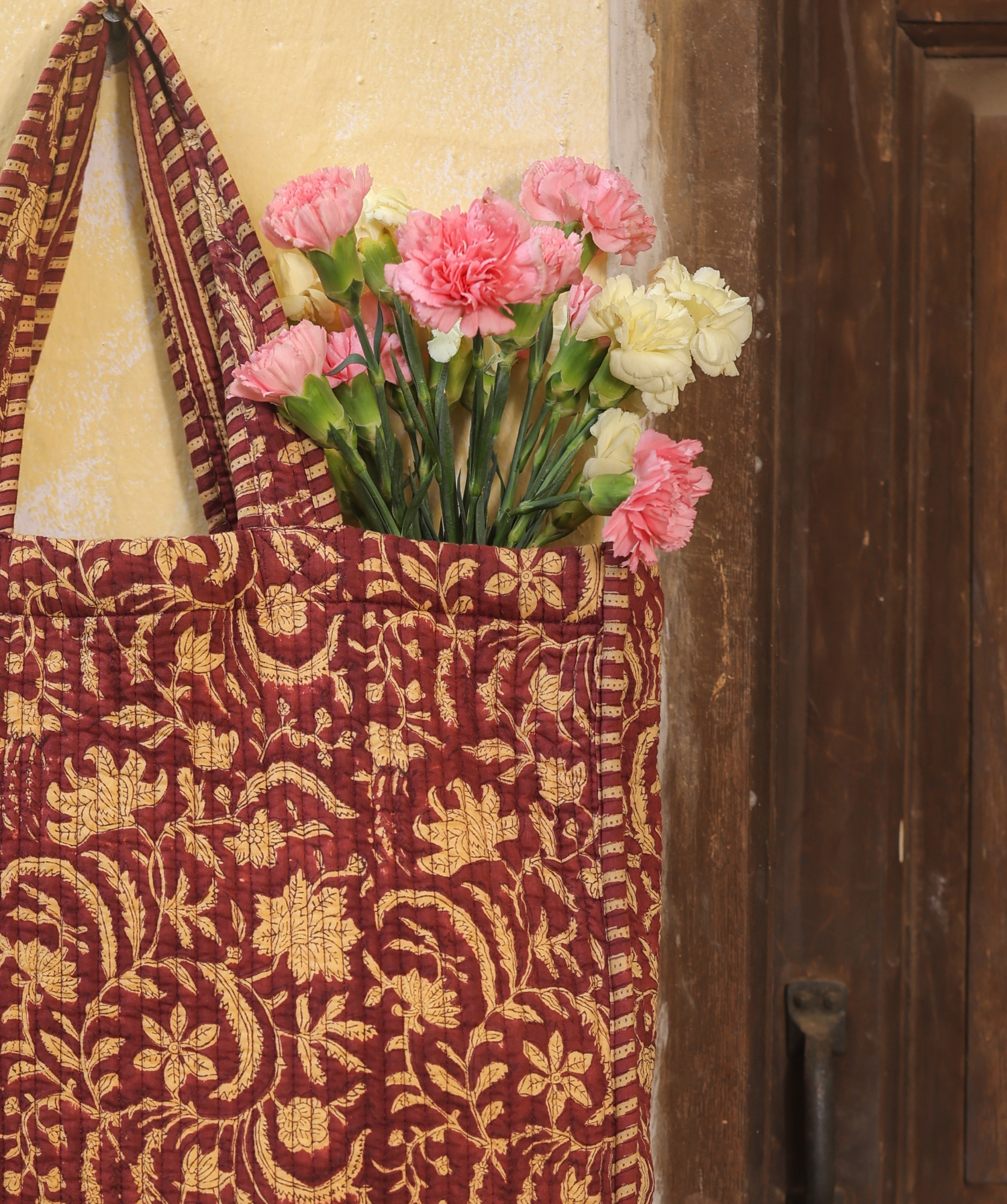 Sac Cabas Amalfi – Rosewood London Burgundy