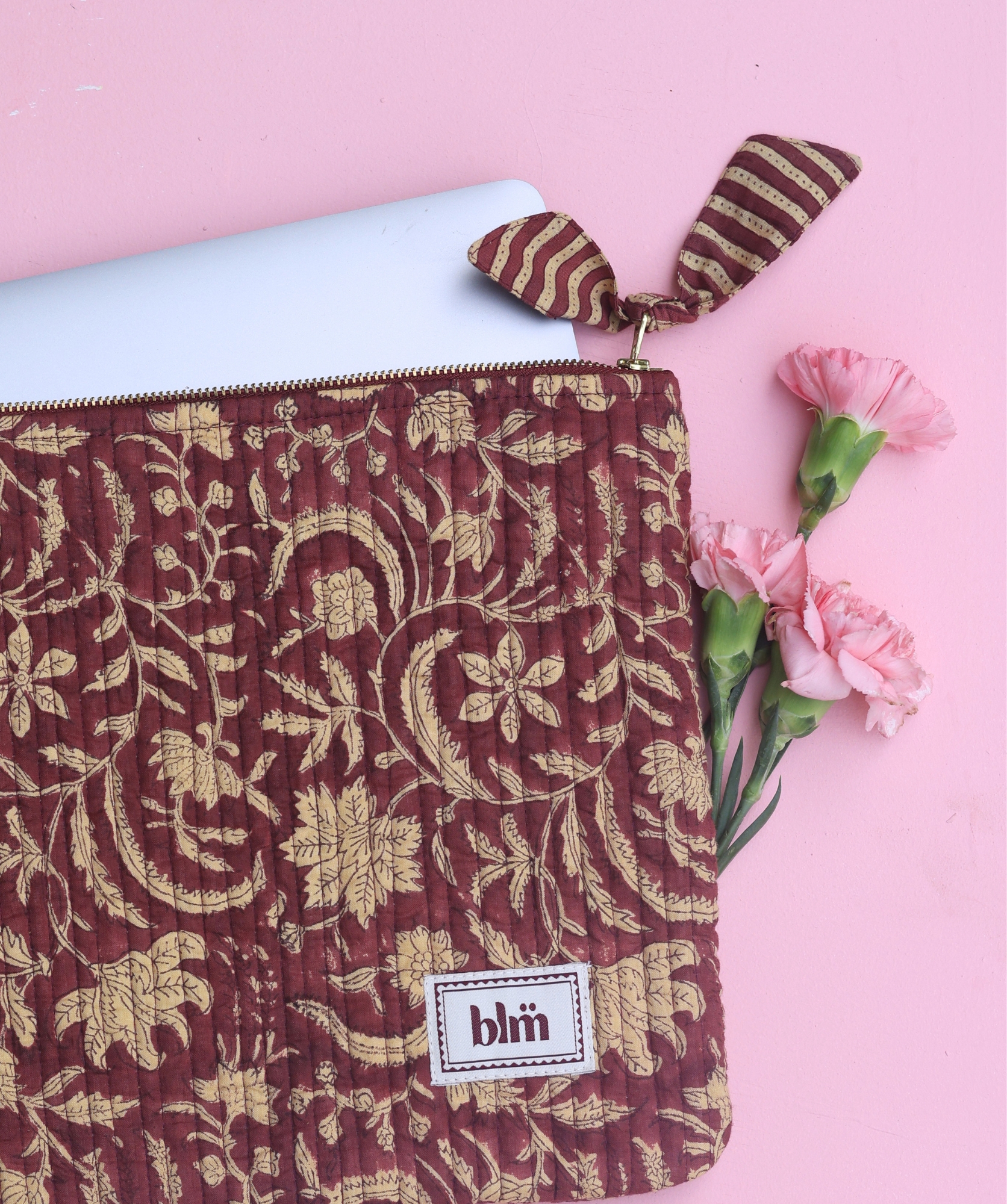Pochette très grand format Harrison / 15′ – Rosewood London Burgundy